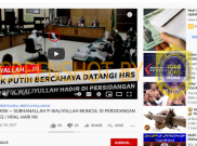 [HOAKS atau FAKTA]: Sosok Putih Bercahaya Datangi dan Bersimpuh Depan Rizieq