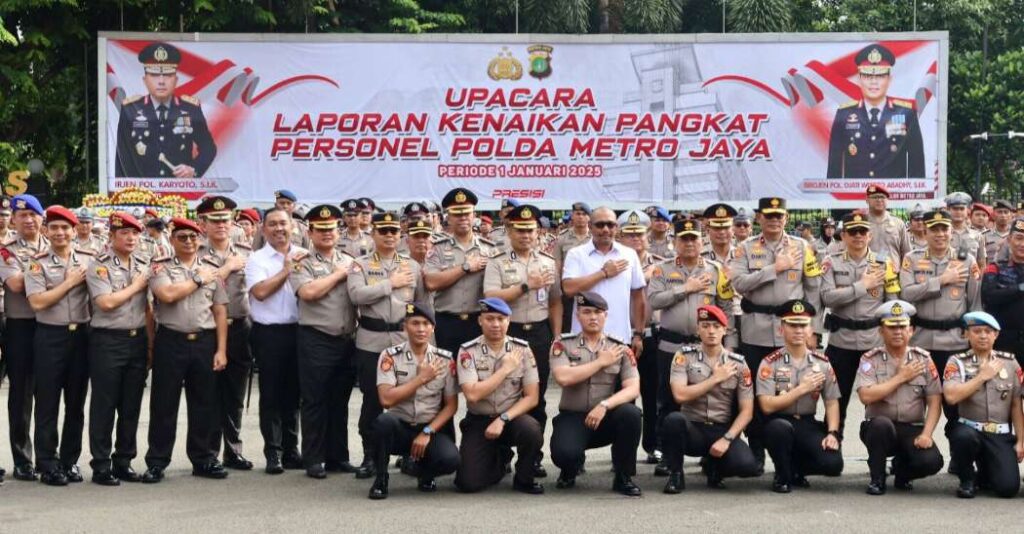 Pesan Kapolda Metro Jaya Pada 1.174 Polisi Naik Pangkat