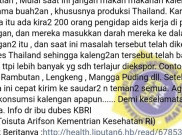 [HOAKS atau FAKTA]: Makanan Kaleng Produksi Thailand Terkontaminasi AIDS