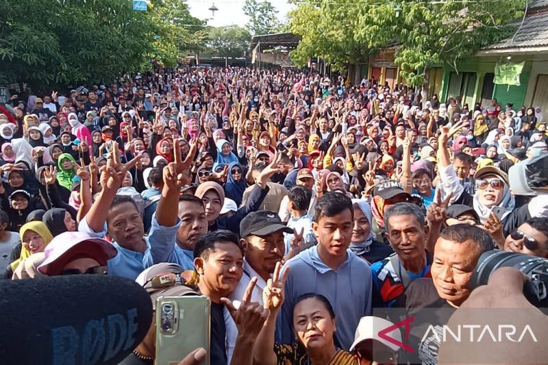 Awal Tahun 2024, Gibran Kampanye di Sragen