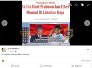 [HOAKS atau FAKTA]: Bertebaran Spanduk Duet Prabowo-Jan Ethes