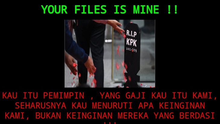Gara-Gara Diretas Tulisan 'RIP KPK', Situs Kemendagri Belum Bisa Diakses