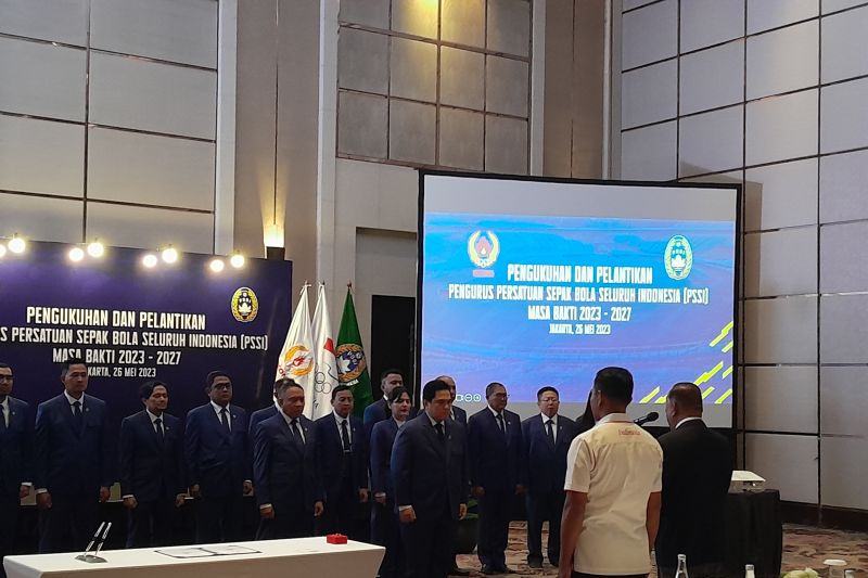 Pengurus PSSI Era Erick Thohir Resmi Dilantik KONI