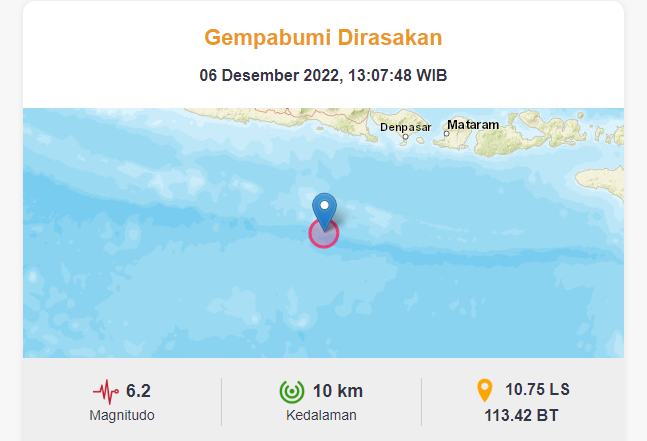 Gempa Landa Wilayah Jember