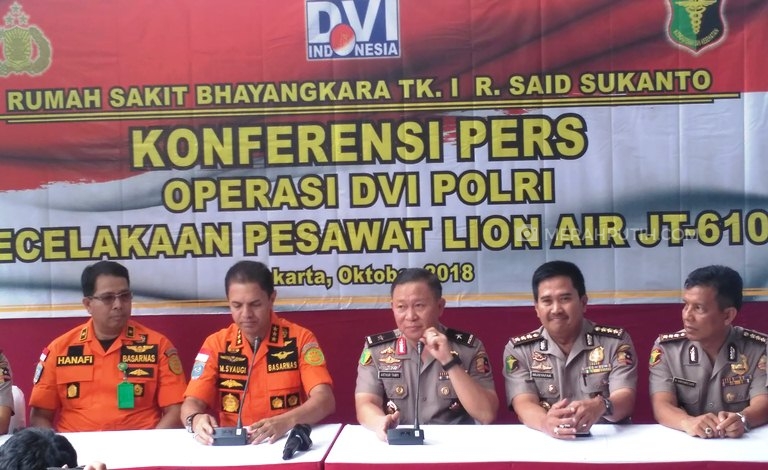 Hingga Hari ke-15, Sudah 82 Korban Lion Air JT-610 yang Teridentifikasi