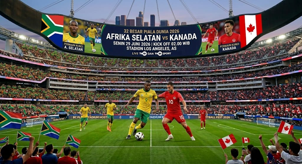 Jadwal dan Link Streaming Afrika Selatan vs Kanada: Duel Pembuka Babak 32 Besar