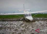 Pesawat BRO Skydive Indonesia Jatuh dan 'Nyungsep' di Sawah Karawang, Lima Awak Dipastikan Selamat