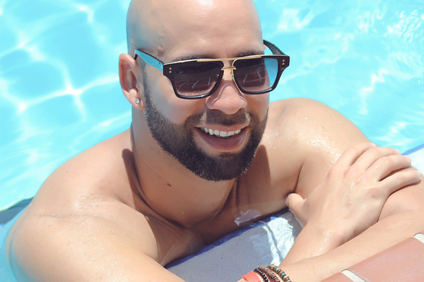 man swimming