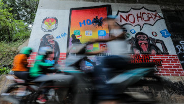 Mural Bertemakan Pemilu 2019 Hiasi Sudut Kota