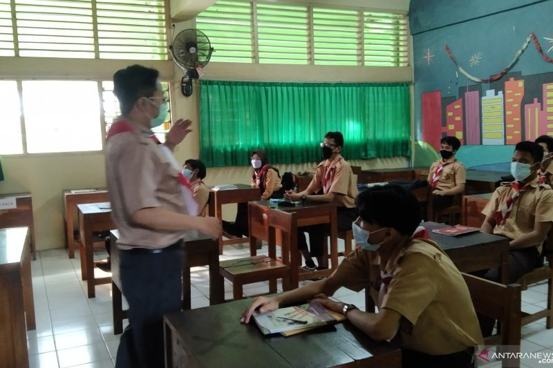Sekolah Tatap Muka. (Foto: Antara)
