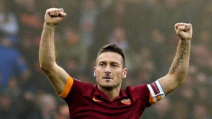 Pemain AS Roma, Francesco Totti (Foto: Sky Sports)