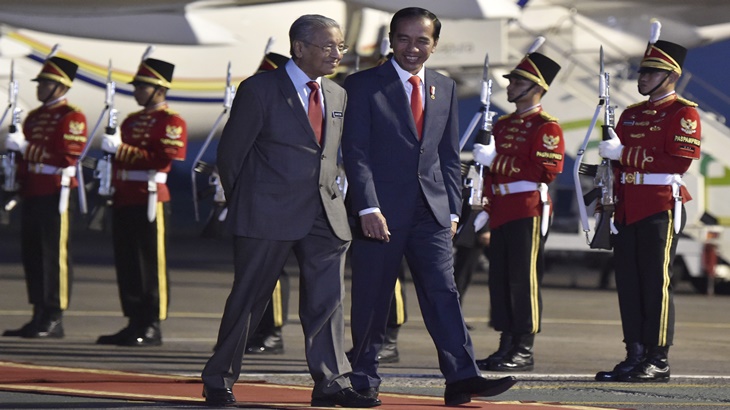 Presiden Jokowi dan Mahathir Mohamad