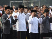 Presiden Jokowi Salat Idul Adha di Simpang Lima Semarang