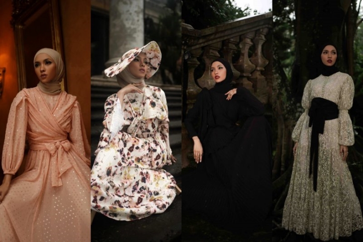 Koleksi "Romantic Nostalgia" dari rumah mode Barli Asmara (Foto: ANTARA/Ho)