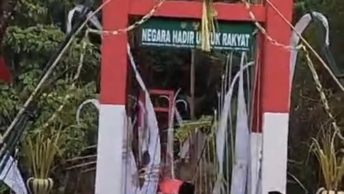 Lebih dari 50 Orang Melintas Bersamaan, Sling Jembatan Gantung Pongpet Pangandaran Putus