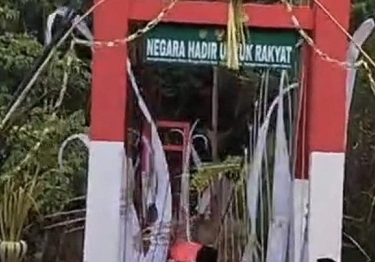 Lebih dari 50 Orang Melintas Bersamaan, Sling Jembatan Gantung Pongpet Pangandaran Putus