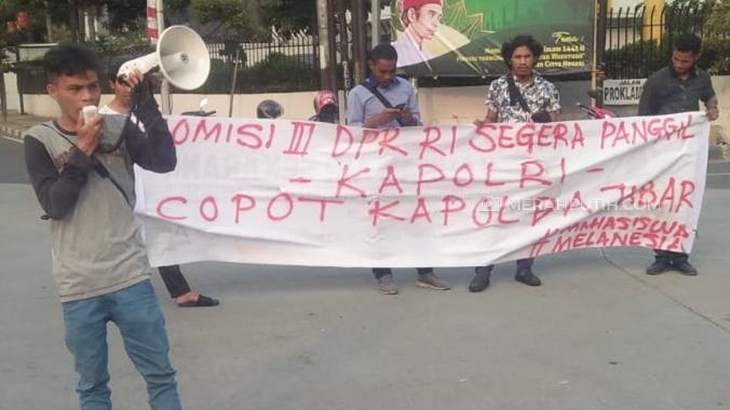 Mahasiswa Melanesia Tuntut Pemecatan Kapolda Jatim dan Jabar