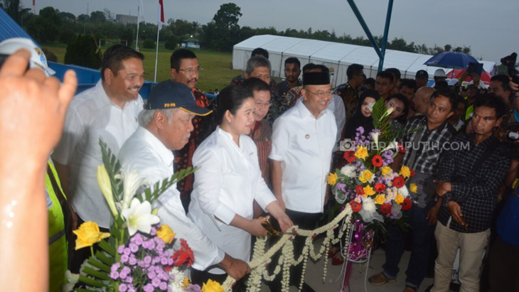 Puan Resmikan Instalasi Pengolahan Lumpur Tinja