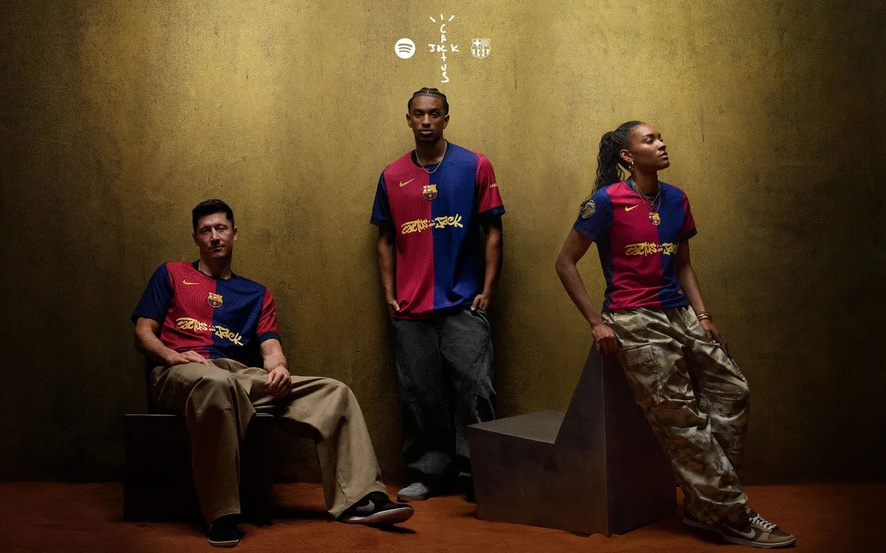 Kolaborasi Lagi, Barcelona Pakai Jersey Travis Scott di Laga El Clasico