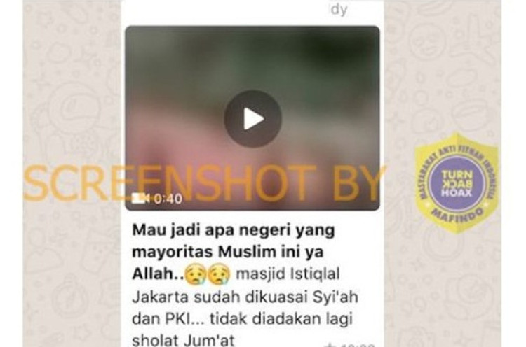 [HOAKS atau FAKTA]: Masjid Istiqlal Tak Gelar Salat Jumat akibat Dikuasai PKI