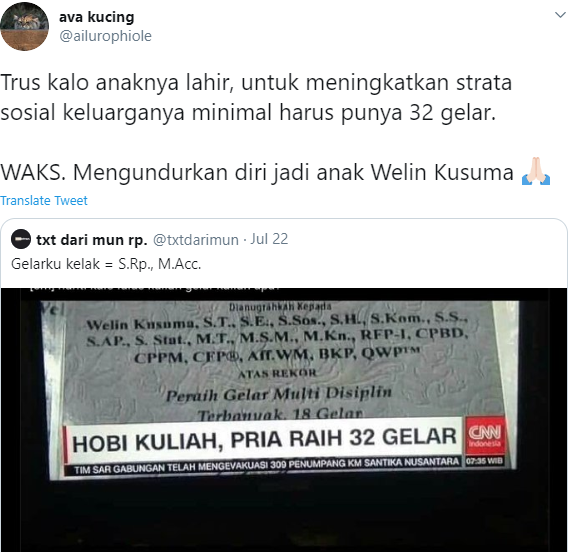 Hobi Belajar, Pria Asal Indonesia Punya 32 Gelar