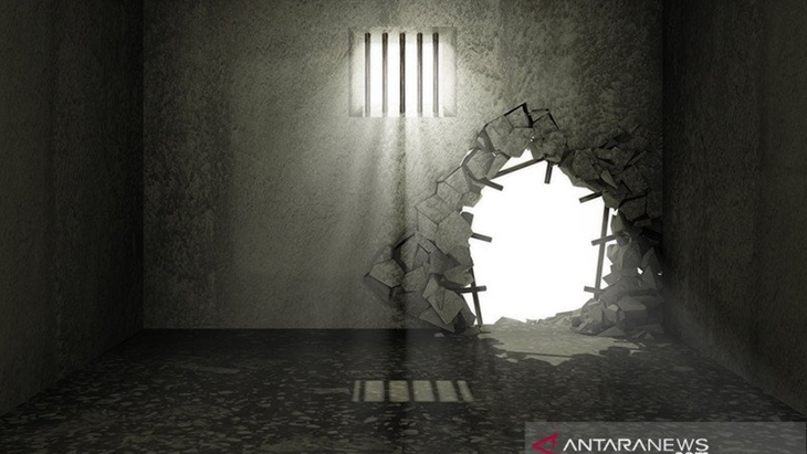ILUSTRASI: Tahanan kabur dari sel. ANTARA/Shutterstock/am.