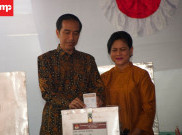 Presiden Jokowi Nyoblos di TPS 04 Gambir