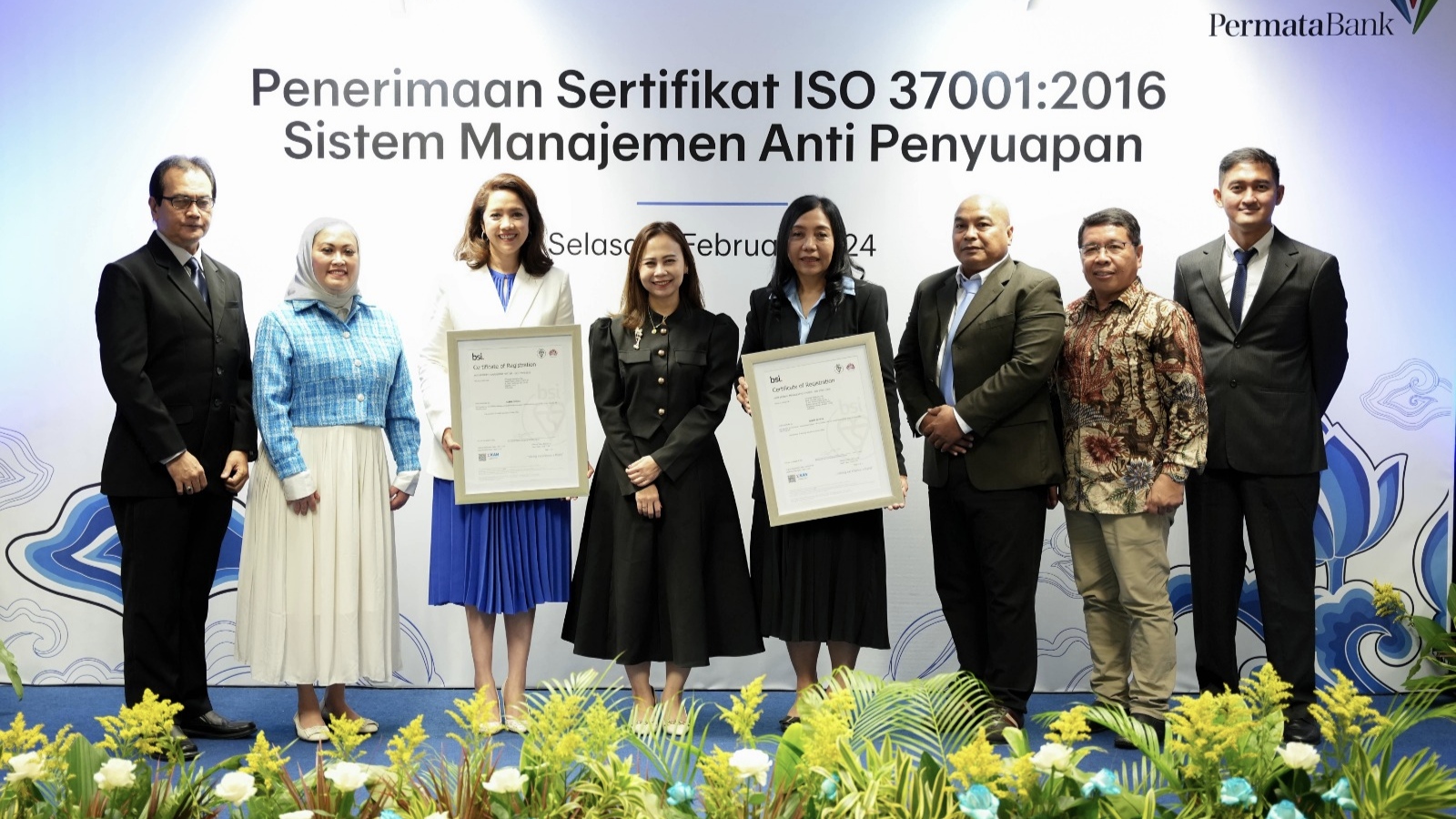 PermataBank Terima Sertifikasi ISO 37001:2016
