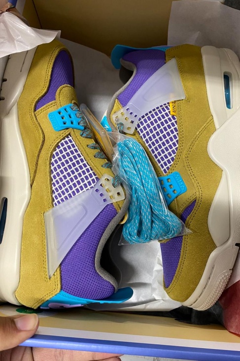 Union LA x Air Jordan 4 "Desert Moss". (Foto Twitter/@Suave95654754) 