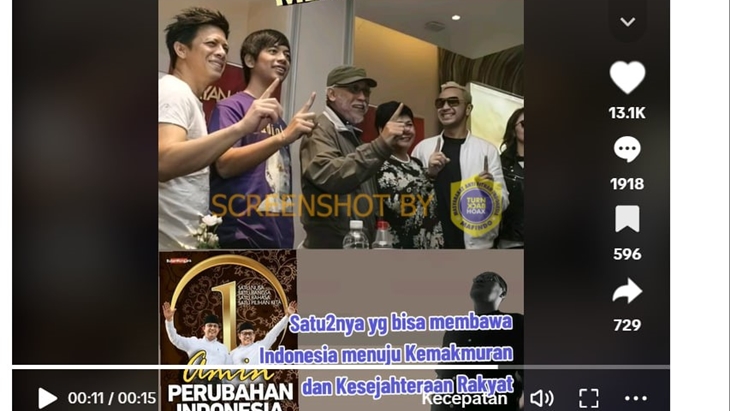 [HOAKS atau FAKTA]: Ariel Noah, Rian D’Masiv, Iwan Fals dan Giring Dukung Anies
