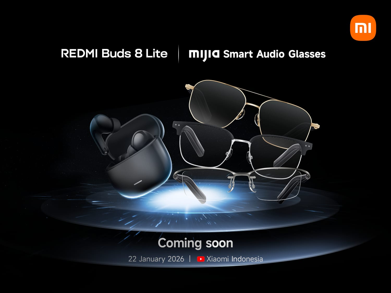 Redmi Buds 8 Lite dan Mijia Smart Audio Glasses Bakal Hadir di Indonesia Bersamaan dengan Peluncuran Redmi Note 15 Series