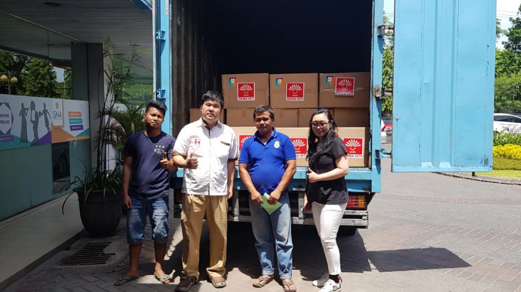 GEMA INTI Kirim 100.000 Masker Bantuan Untuk Sulawesi Tengah