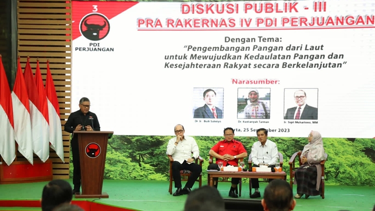 Hasto PDIP Bicara Pangan Menjadi Persoalan Hidup Matinya Negeri
