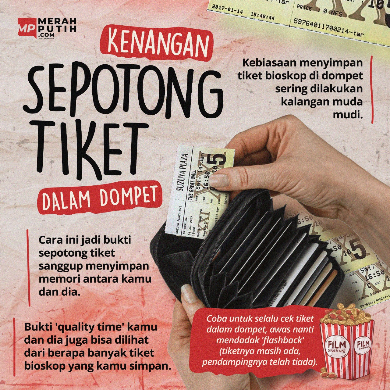 Kenangan Sepotong Tiket dalam Dompet