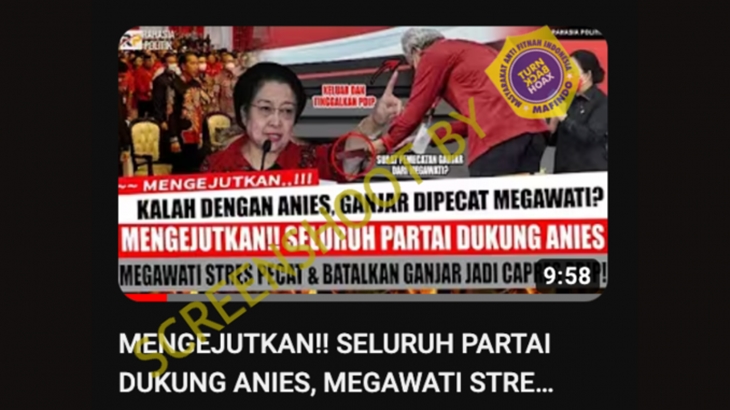 [HOAKS atau FAKTA]: Megawati Batalkan Ganjar Jadi Capres PDIP