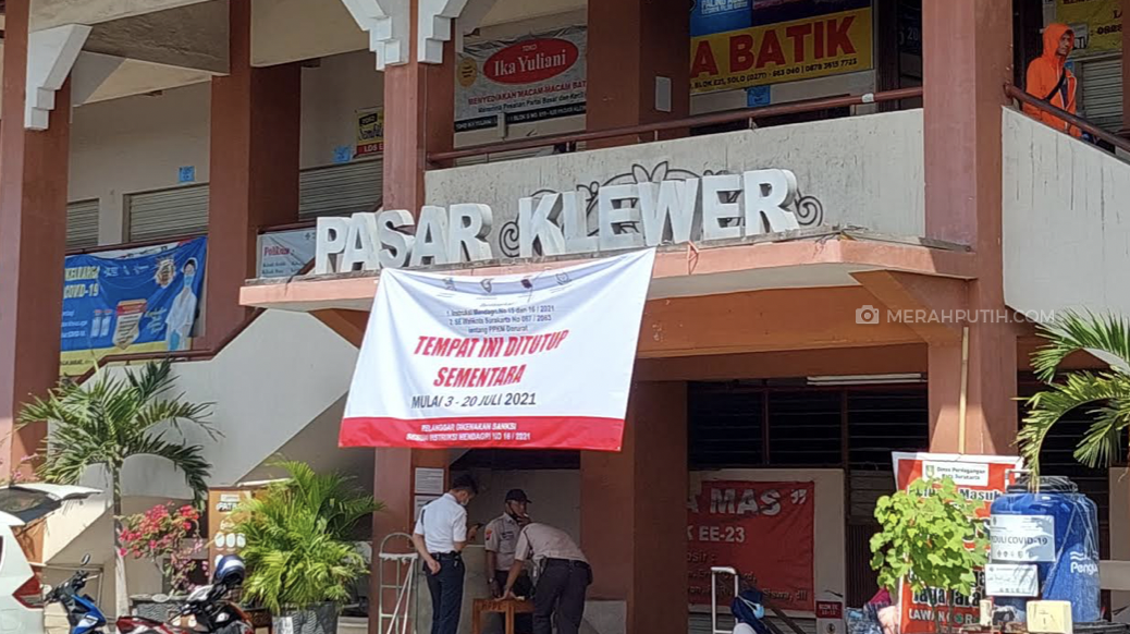 Daftar 15 Pasar Tradisional Non Esensial di Solo yang Ditutup Selama PPKM Darurat