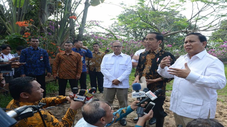 Presiden Jokowi dan Prabowo Subianto