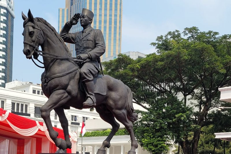 Resmikan Patung Bung Karno, Ini Kata Megawati dan Prabowo