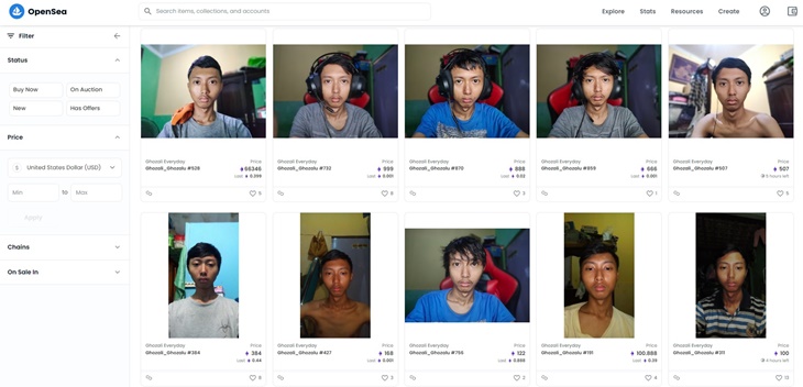 Foto Selfie NFT Ghozali Everyday Viral, Warganet Kebingungan