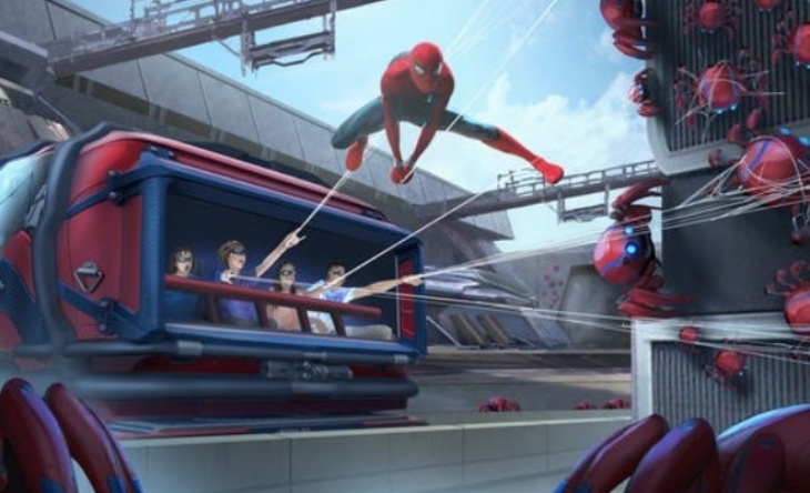 Dengan teknologi super canggih, pengunjung bisa merasakan pengalaman mengeluarkan jaring dari tangan. (Foto: Disneyland Resort)