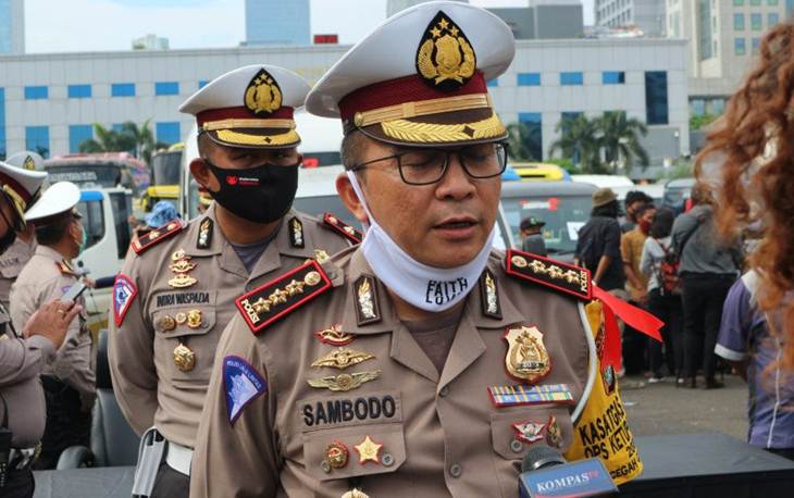  Direktur Lalu Lintas Polda Metro Jaya Komisaris Besar Polisi Sambodo Purnomo Yogo. ANTARA/Fianda Rassat