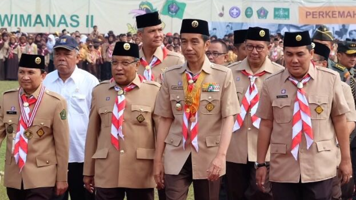 Jokowi Hadiri Pembukaan Perkemahan Pramuka Ma'arif NU