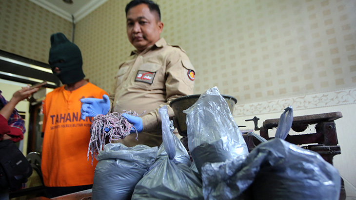 Polisi Sumenep Sita 8,5 KG Bahan Peledak