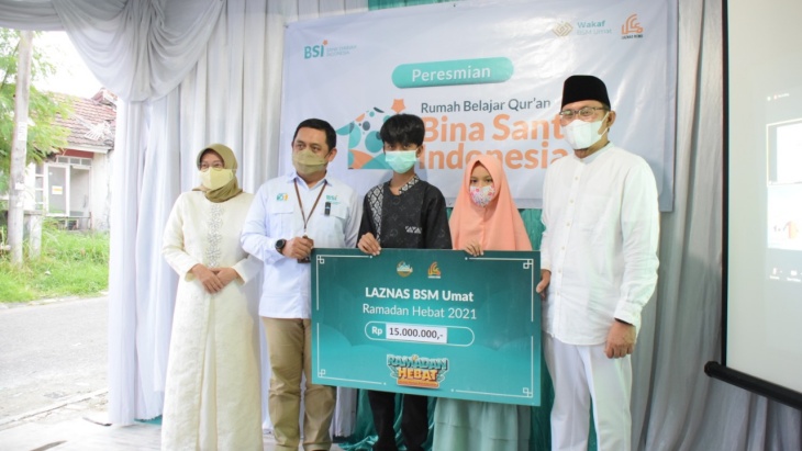 Yayasan BSMU Resmikan Rumah Belajar Quran Bina Santri Indonesia