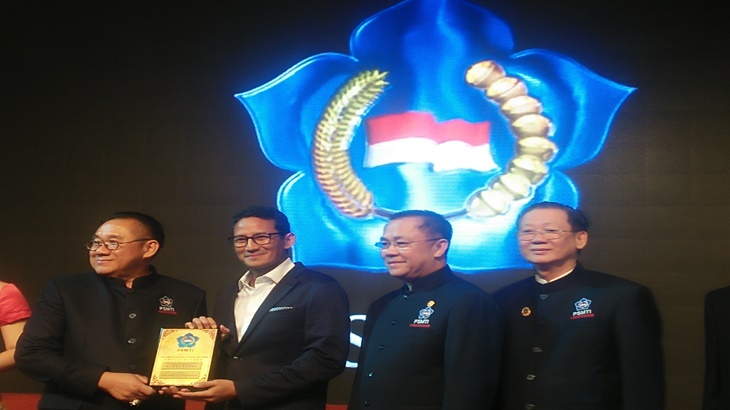Wagub Sandiaga bersama pengurus PSMTI