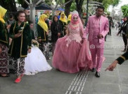 Gelaran Fashion Show di Halte Trans Jogja