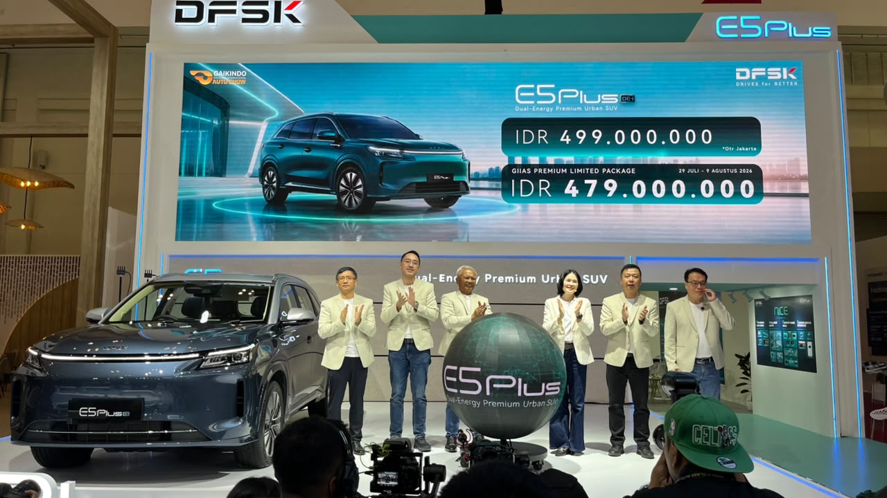 DFSK E5 Plus Resmi Meluncur di GIIAS 2026, SUV Hybrid Canggih yang Dibanderol Mulai Rp 479 Juta