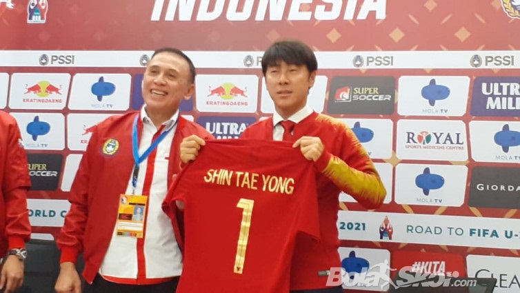 Shin Tae-yong. (BolaSkor.com/Hadi Febriansyah)