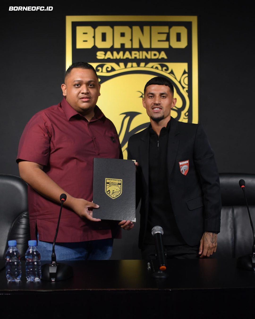 Presiden Borneo FC Nabil Husein Said dan Stefano Lilipaly