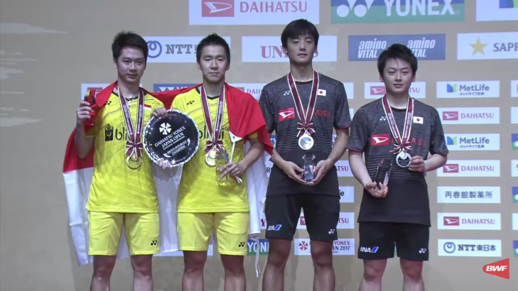 Marcus/Kevin Kampiun Jepang Terbuka 2017